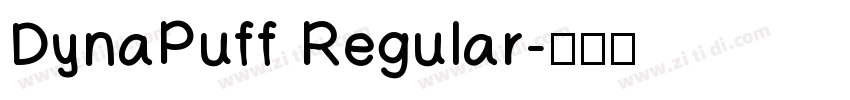 DynaPuff Regular字体转换